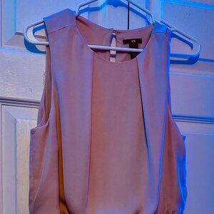 H&M PINK SLEEVELESS DRESS, SIZE L/XL